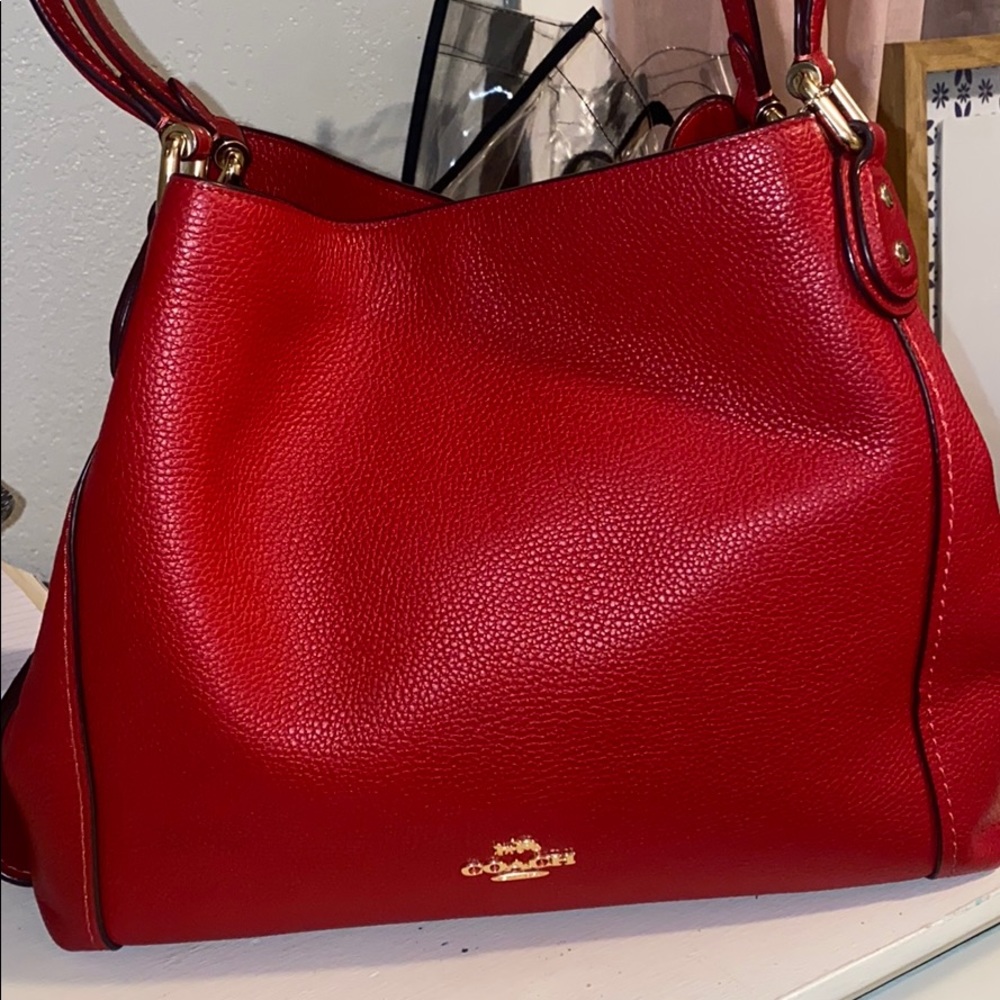 Red COACH purse